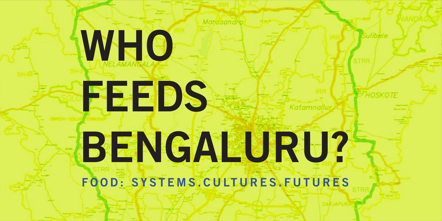 Who Feeds Bengaluru? title card over a map