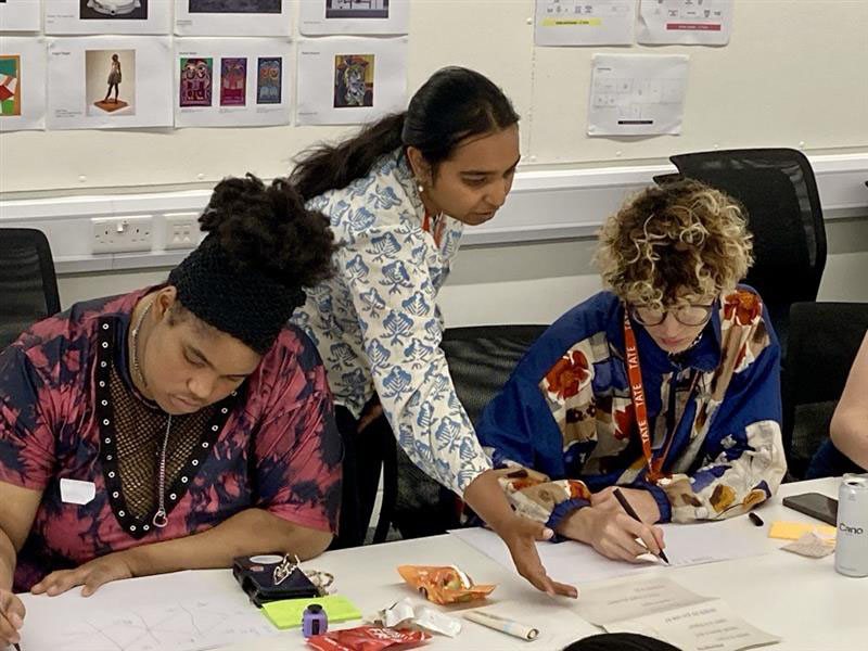 Guiding participants as they sketch ideas