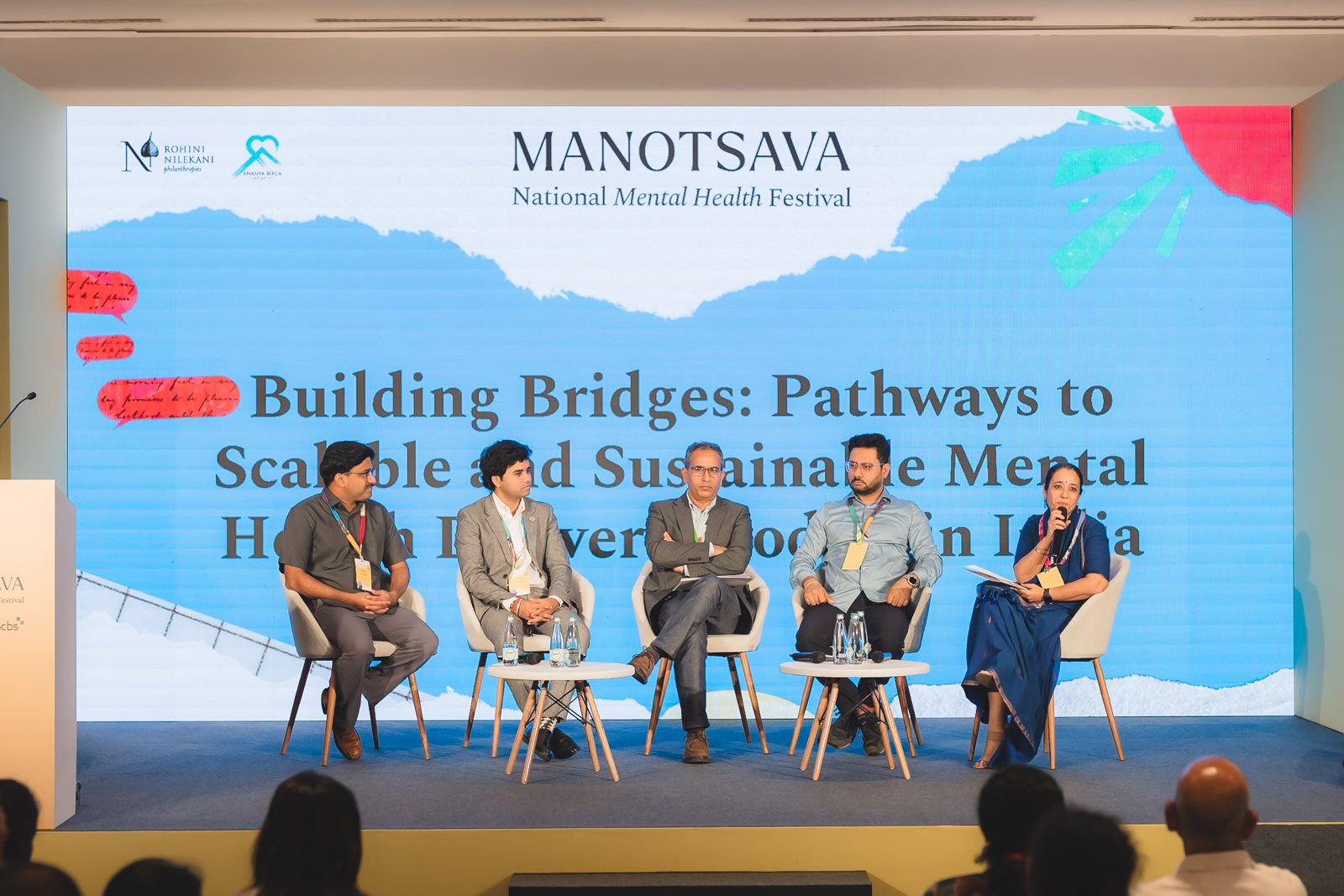 A panel discussion on stage