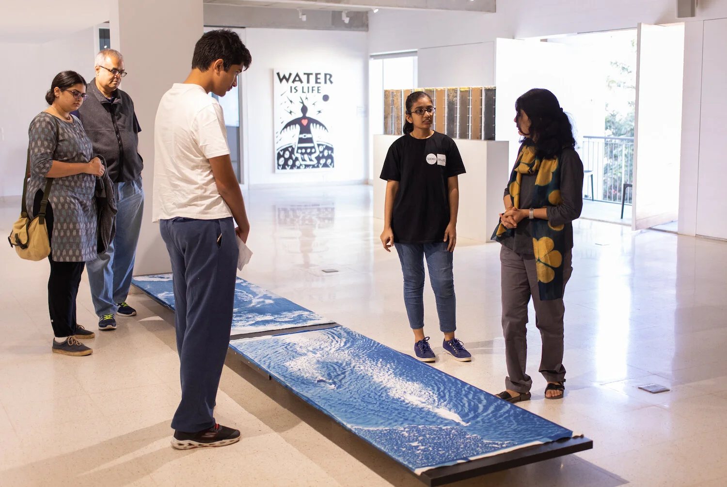 Visitors looking down at Azure by Chirantan Khastgir