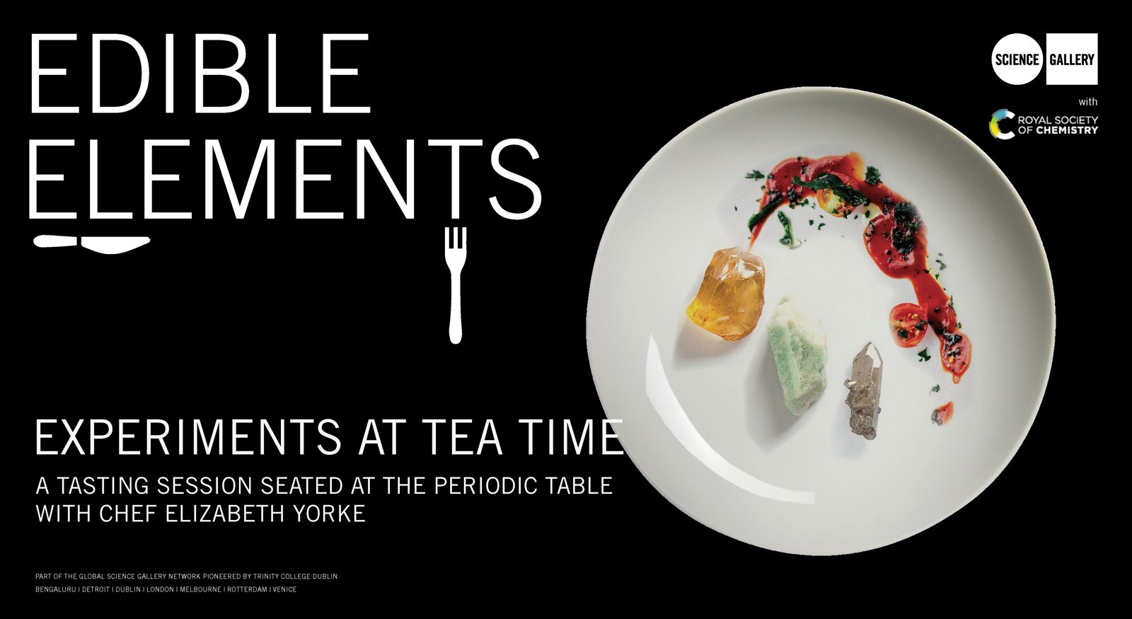 Edible Elements poster with a plated dish
